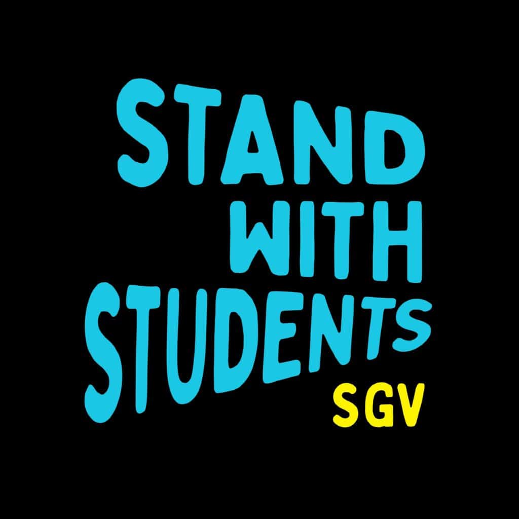Stand With Students - SGV - Cyan