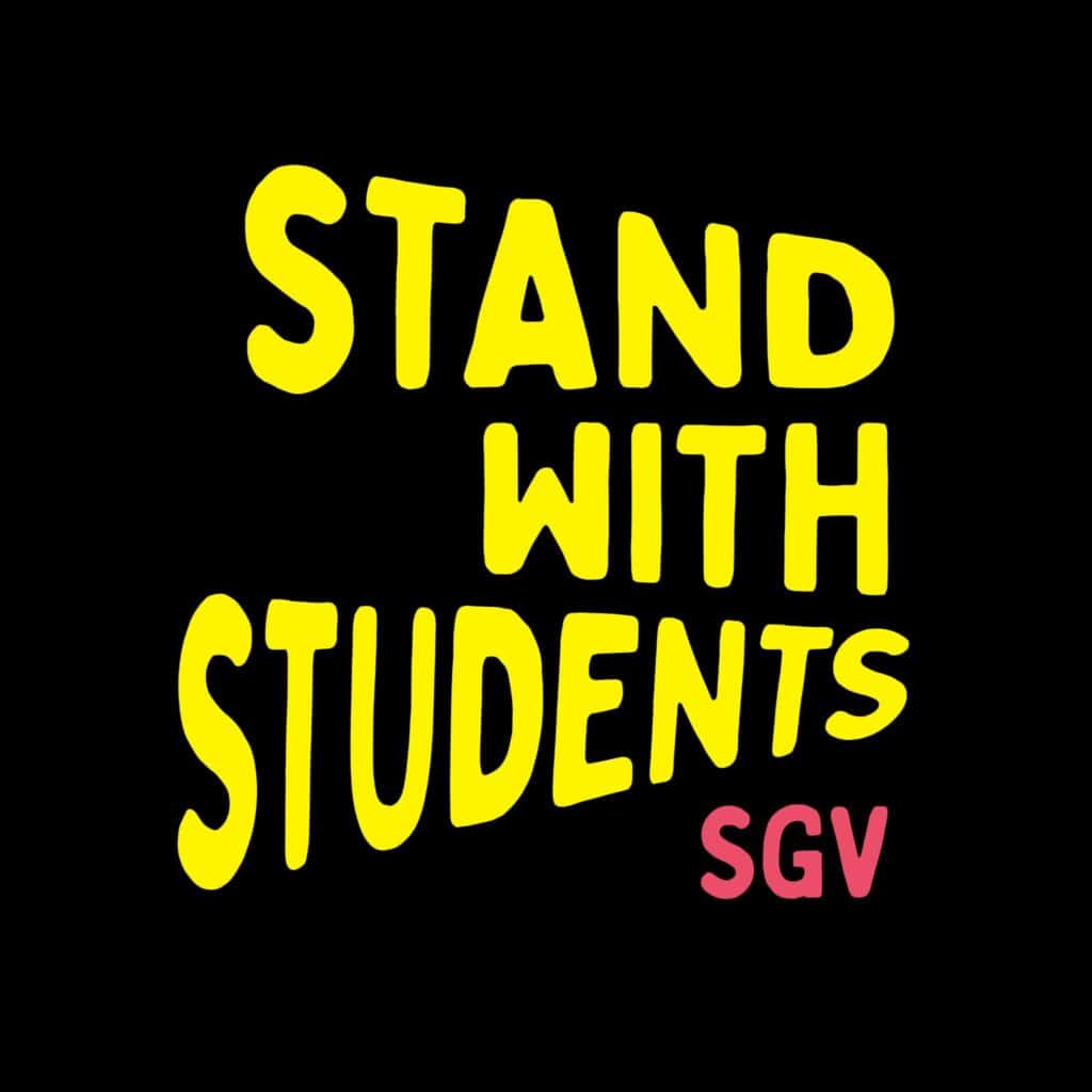 Stand With Students - SGV - Yellow