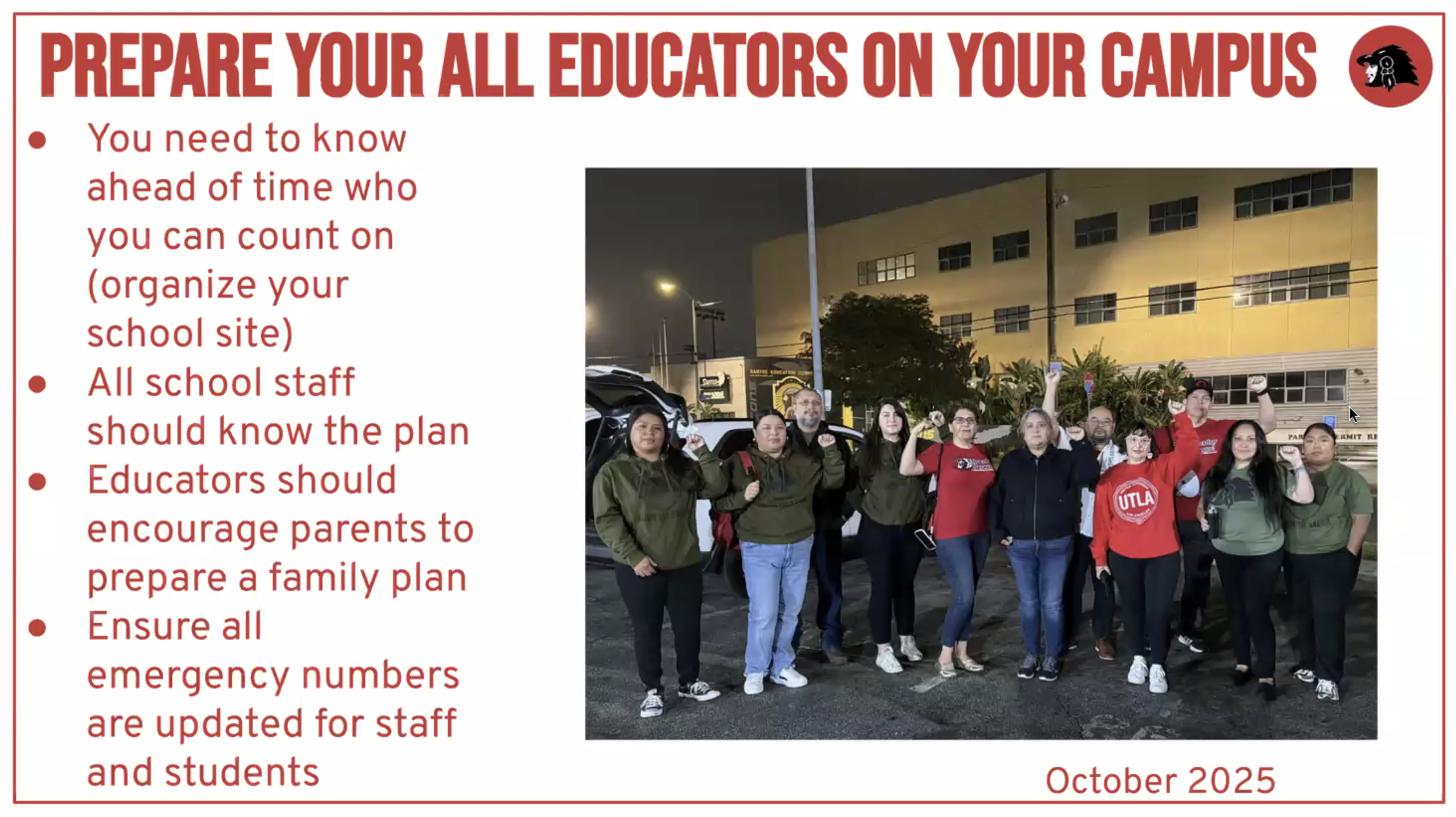 Organize School Safety - 06