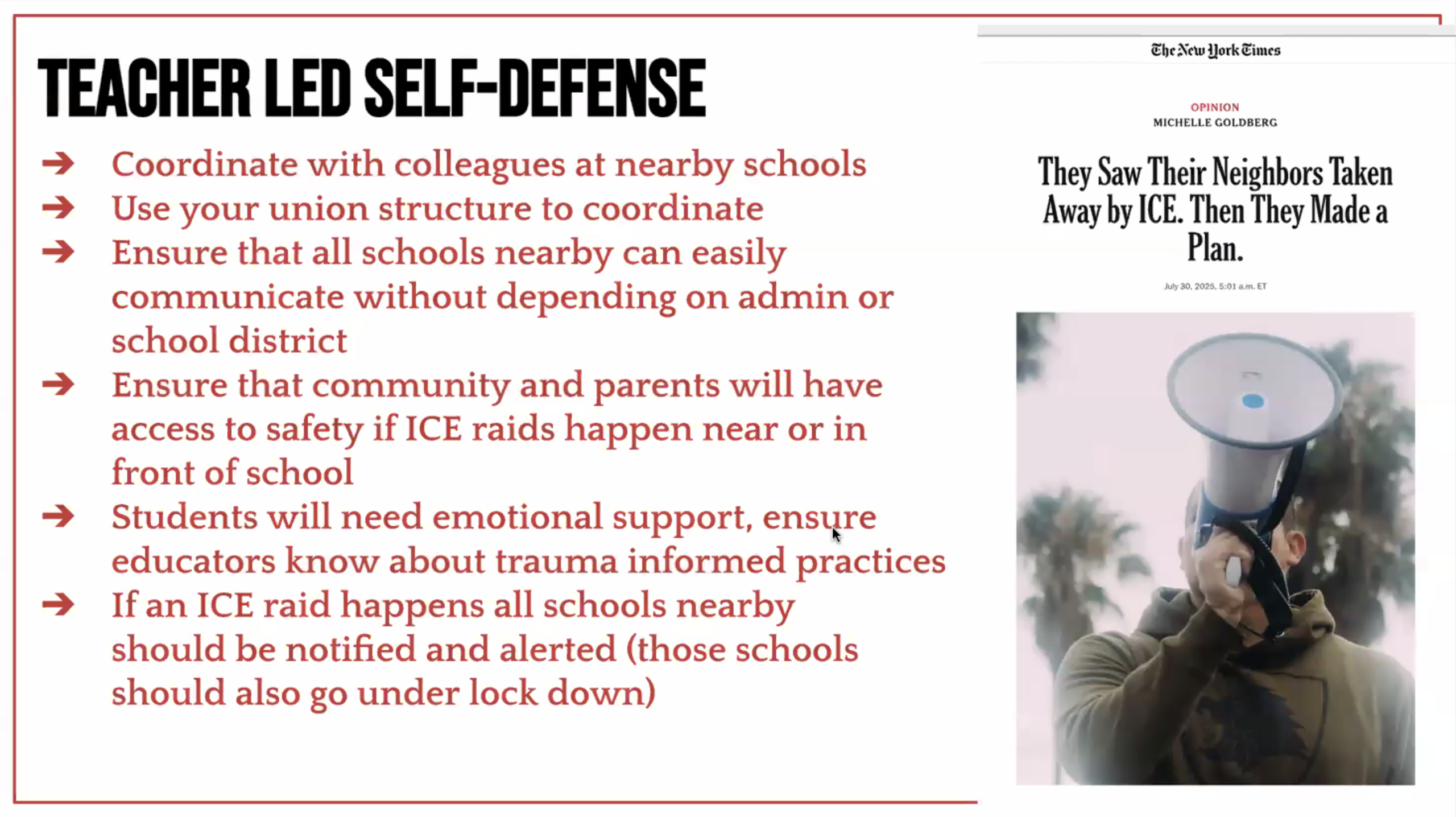 Organize School Safety - 11